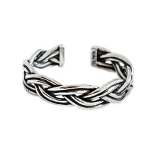 Ready to Ship Hot Sale 925 Sterling Silver Rings Woven Ring